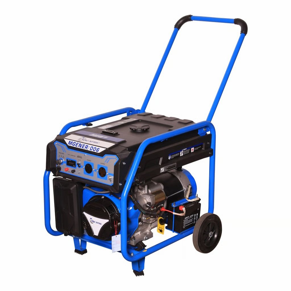 MAC AFRIC 7.5 kVA (6.2 KW) Standby Petrol Generator (with T.F.V meter) For Sale