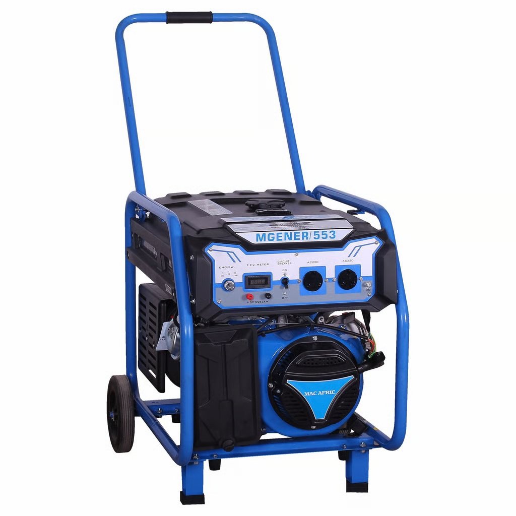 MAC AFRIC 6.5 kVA (5 KW) Standby Petrol Generator (with T.F.V meter) For Sale