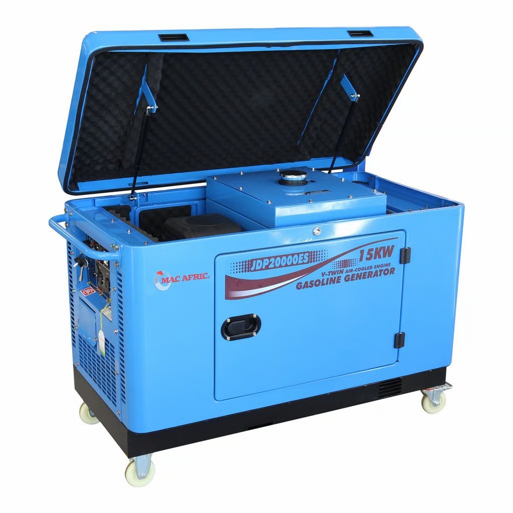 MAC AFRIC 15 kVA (15 KW) Standby Petrol Generator - Enclosed Type (230V) For Sale